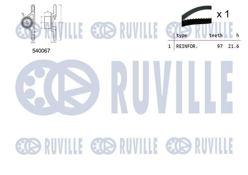 550086 Ruville Комплект ремня ГРМ