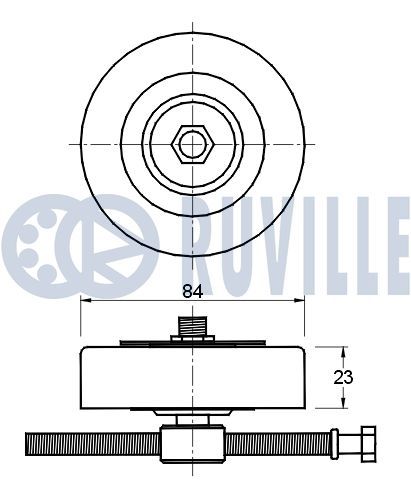 541629 Ruville Обвідний ролик поліклинового ременя