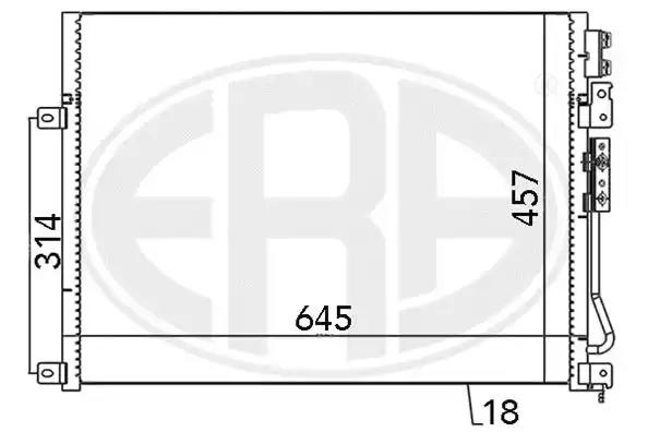 667028 ERA Радиатор кондиционера