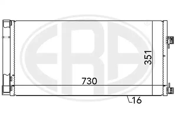 667133 ERA Радіатор кондиціонера