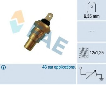 31650 FAE Датчик температури охолоджувальної рідини