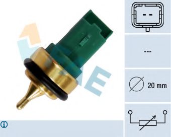 33707 FAE Датчик температуры охлаждающей жидкости