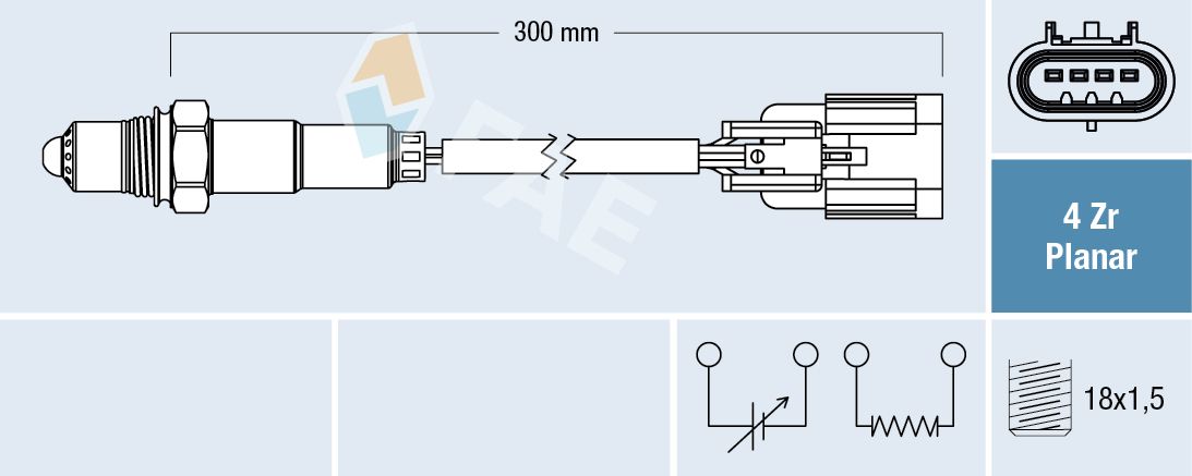 77669 FAE Лямбда-зонд для Hyundai Sonata