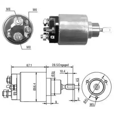 46138 Meat & Doria Тяговое реле стартера