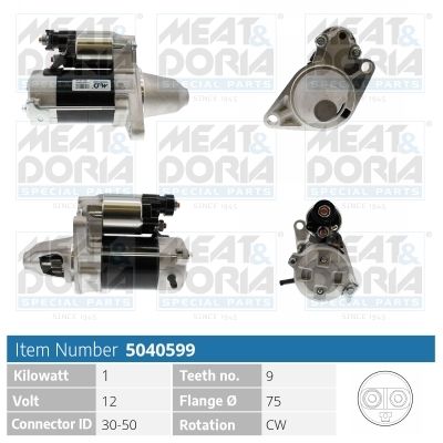 5040599 Meat & Doria Стартер для Honda Civic
