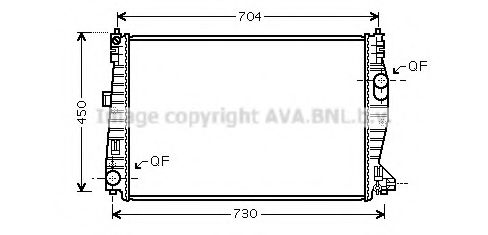 ALA2101 AVA Quality Cooling Радиатор охлаждения двигателя