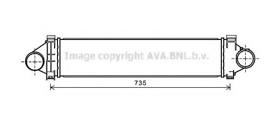 AU4213 AVA Quality Cooling Интеркулер для Land Rover Freelander