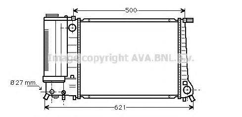 BW2101 AVA Quality Cooling Радиатор охлаждения двигателя
