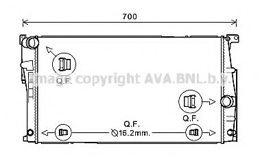 BW2447 AVA Quality Cooling Радіатор охолодження двигуна
