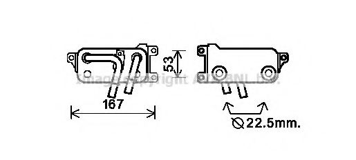 BW3401 AVA Quality Cooling Радіатор КПП