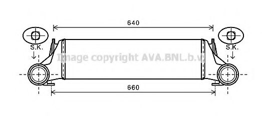 BW4421 AVA Quality Cooling Интеркулер для BMW X5