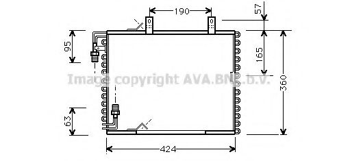 BW5147 AVA Quality Cooling Радіатор кондиціонера для BMW 3 Series