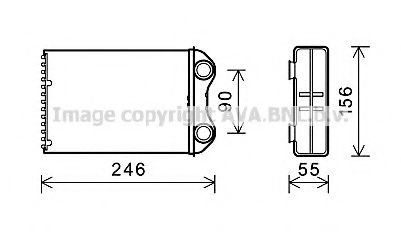 BW6426 AVA Quality Cooling Радіатор пічки для MINI Cooper