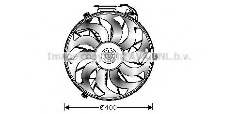 BW7507 AVA Quality Cooling Вентилятор системи охолодження двигуна