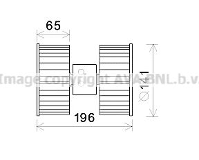 BW8475 AVA Quality Cooling Вентилятор салону для BMW 3 Series