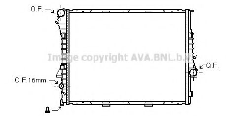 BWA2275 AVA Quality Cooling Радіатор охолодження двигуна для BMW X5