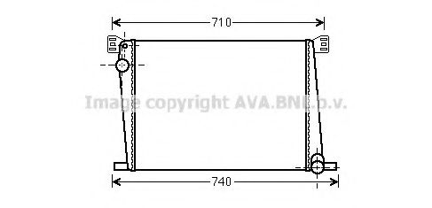 BWA2356 AVA Quality Cooling Радиатор охлаждения двигателя