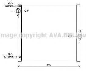 BWA2436 AVA Quality Cooling Радіатор охолодження двигуна для BMW X5