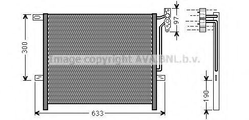 BWA5369 AVA Quality Cooling Радиатор кондиционера