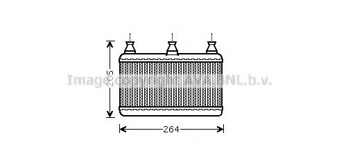BWA6341 AVA Quality Cooling Радіатор пічки