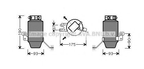 BWD299 AVA Quality Cooling Осушувач кондиціонера для BMW 8 Series