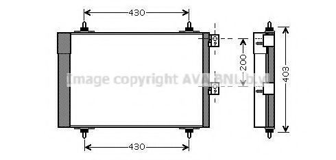 CNA5241D AVA Quality Cooling Радіатор кондиціонера
