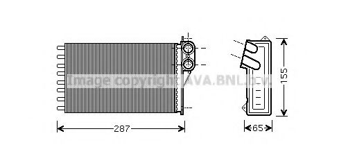 CNA6232 AVA Quality Cooling Радиатор печки