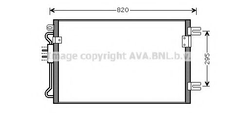 CRA5098 AVA Quality Cooling Радіатор кондиціонера для Chrysler Voyager