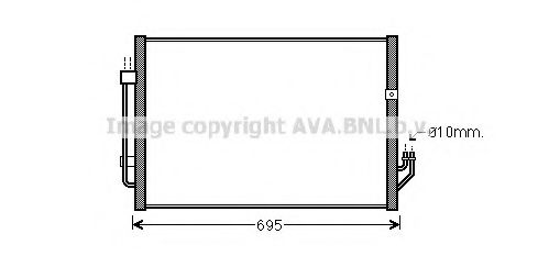 DN5331 AVA Quality Cooling Радіатор кондиціонера для Nissan Murano