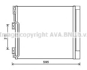 DN5355D AVA Quality Cooling Радиатор кондиционера для Nissan NV200