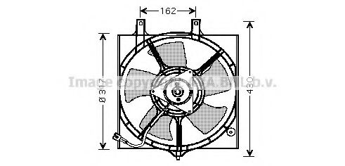 DN7510 AVA Quality Cooling Вентилятор системи охолодження двигуна для Nissan Primera