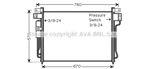 DNA5299D AVA Quality Cooling Радіатор кондиціонера