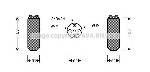 DND037 AVA Quality Cooling Осушитель кондиционера