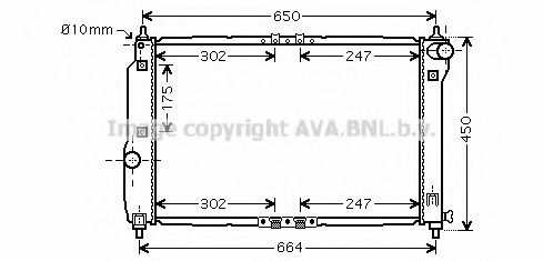 DW2067 AVA Quality Cooling Радіатор охолодження двигуна
