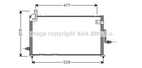 DW5044 AVA Quality Cooling Радиатор кондиционера для Daewoo Matiz