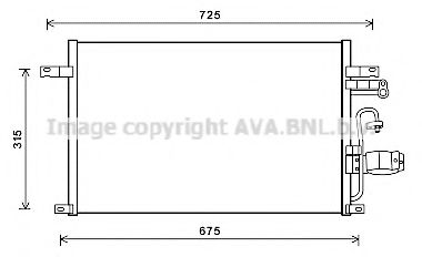 DW5137D AVA Quality Cooling Радіатор кондиціонера для Chevrolet Epica
