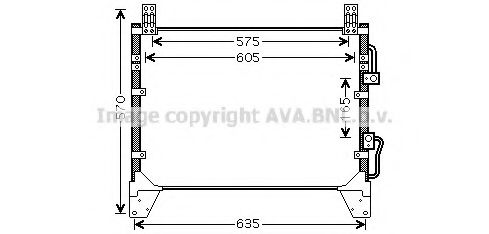 DW5142 AVA Quality Cooling Радіатор кондиціонера для SsangYong Rexton