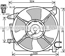 DW7519 AVA Quality Cooling Вентилятор системы охлаждения двигателя