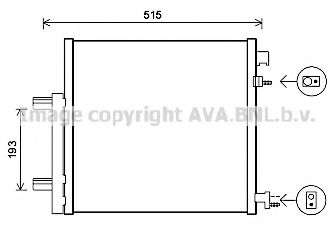 DWA5140D AVA Quality Cooling Радіатор кондиціонера для Chevrolet Spark