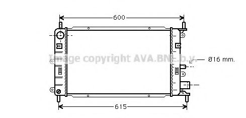 FD2150 AVA Quality Cooling Радіатор охолодження двигуна