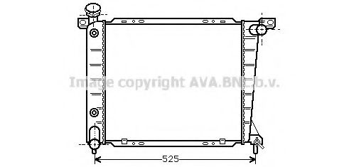 FD2199 AVA Quality Cooling Радіатор охолодження двигуна