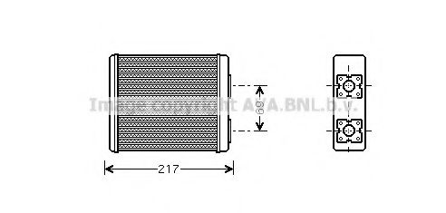 FD6362 AVA Quality Cooling Радіатор пічки