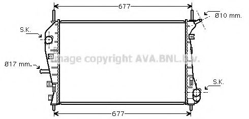 FDA2376 AVA Quality Cooling Радіатор охолодження двигуна для Ford Mondeo