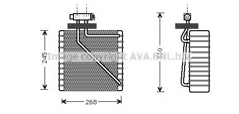 FDV270 AVA Quality Cooling Випарник кондиціонера
