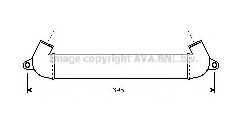 FT4271 AVA Quality Cooling Интеркулер для Fiat Doblo