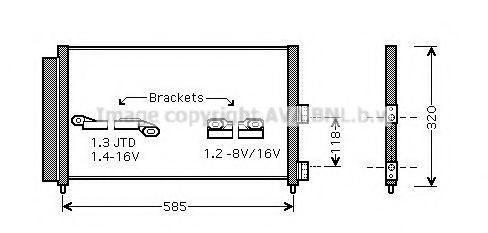 FT5289D AVA Quality Cooling Радіатор кондиціонера