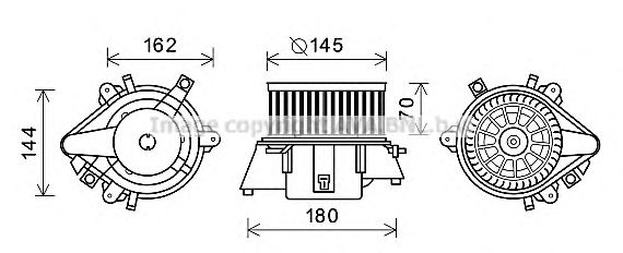 FT8438 AVA Quality Cooling Вентилятор салону