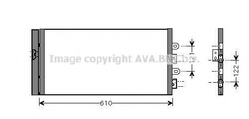FTA5298D AVA Quality Cooling Радіатор кондиціонера для Fiat Punto