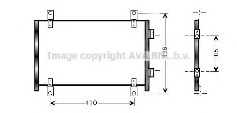 FTA5302 AVA Quality Cooling Радиатор кондиционера