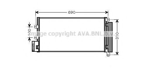 FTA5356D AVA Quality Cooling Радіатор кондиціонера для Fiat Linea